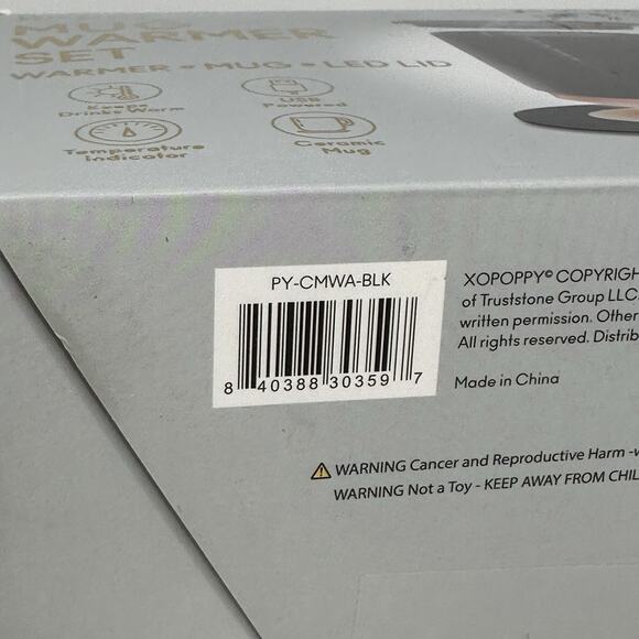 Poppy Mug Warmer Set Led Lid Brand New - Picture 5 of 6